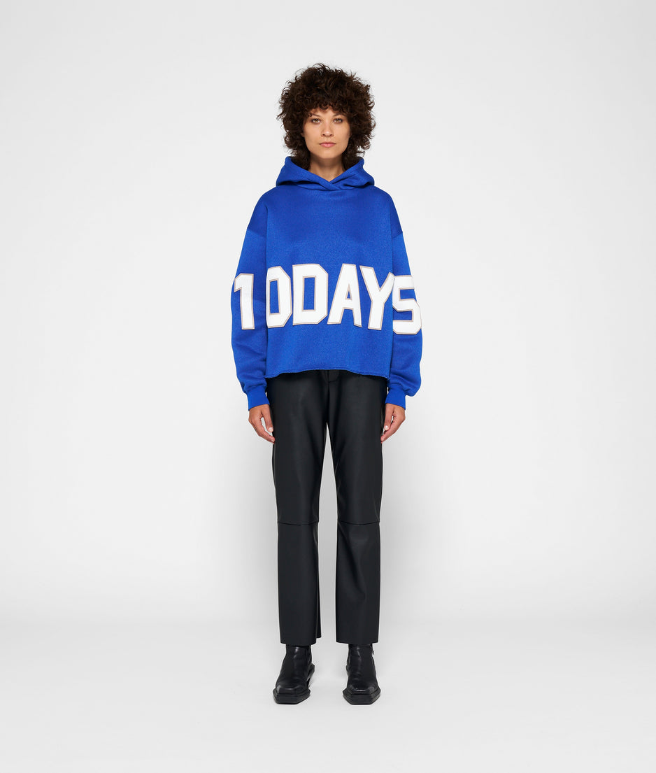 hoodie logo patch | electric blue
