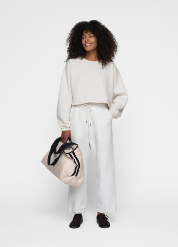 padded shopper medium | light natural