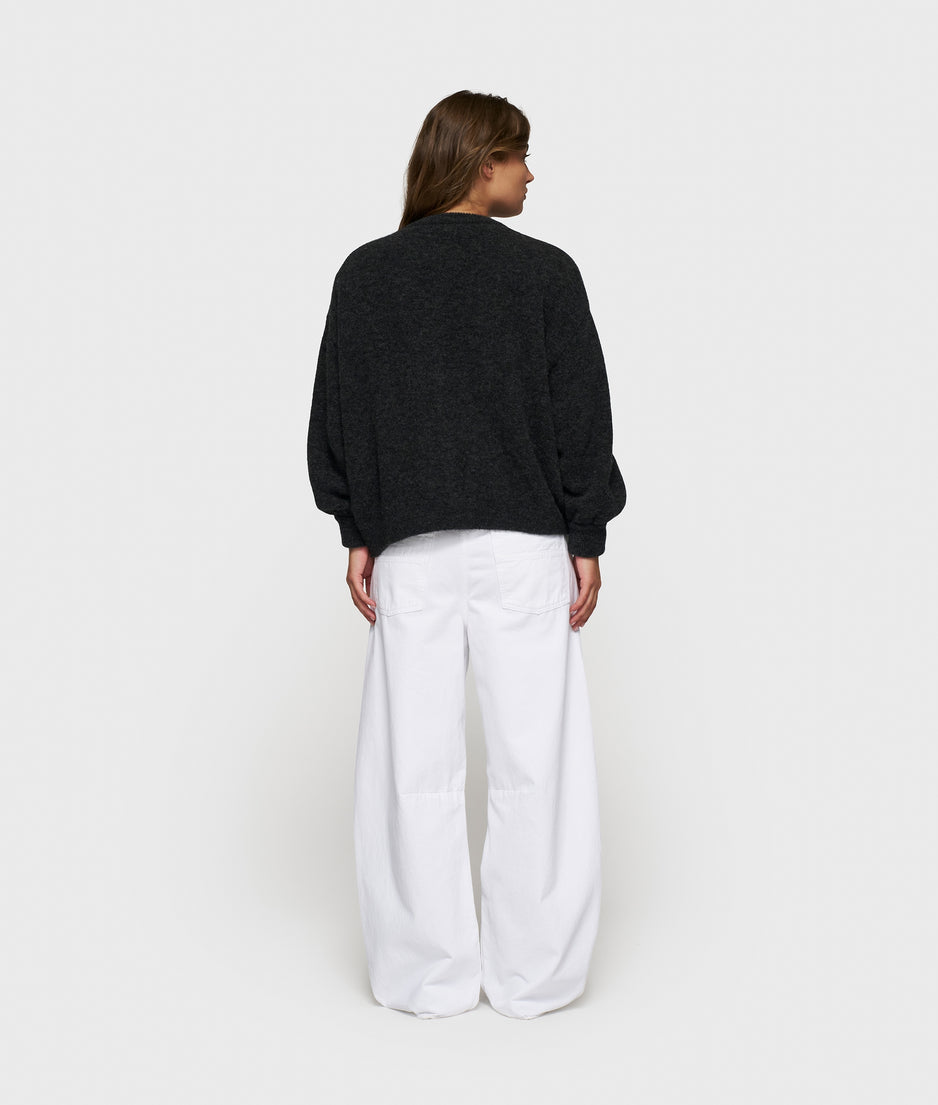 soft baseball knit cardigan | antra melee