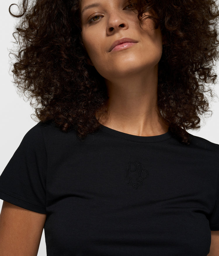 slim short sleeve tee | black