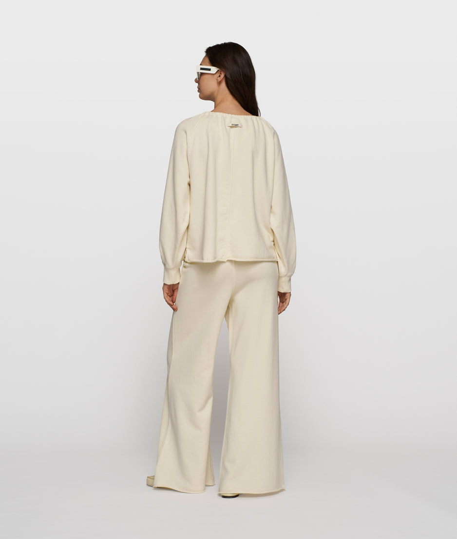 LA sweater gathering | soft vanilla
