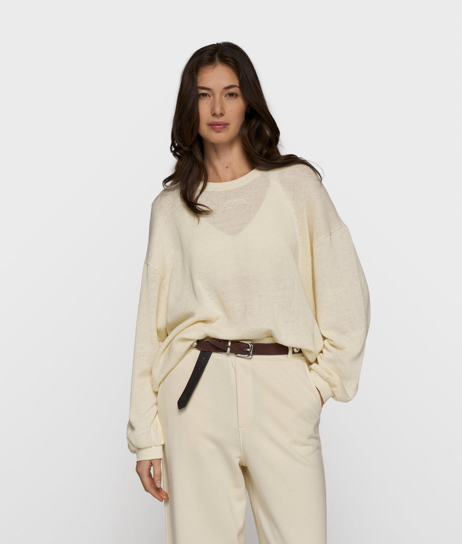 sweater mesh | soft vanilla