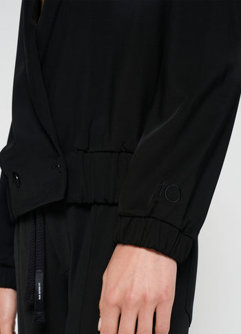 blazer cardigan | black