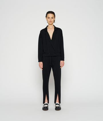 blazer cardigan | black