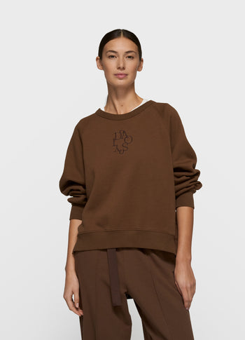 a-symmetric sweater | dark truffle