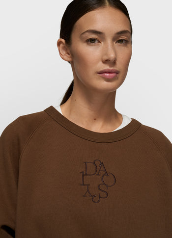 a-symmetric sweater | dark truffle