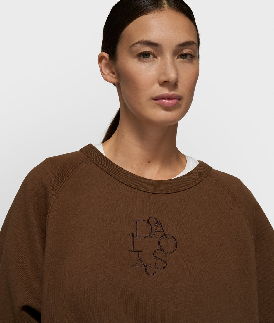 a-symmetric sweater | dark truffle