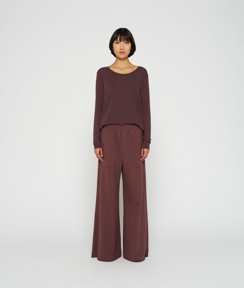 longsleeve tee modal | aubergine