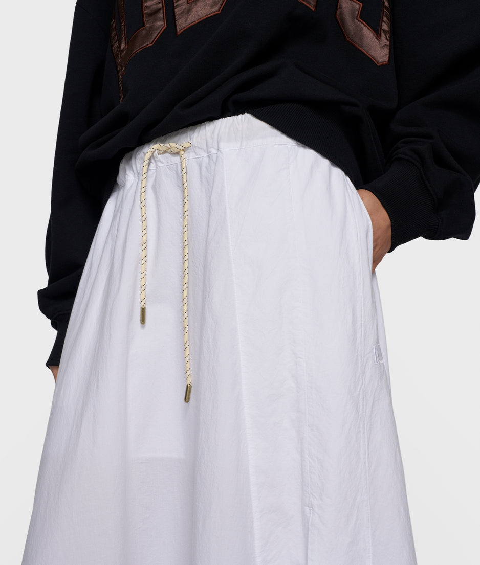 skirt poplin | white