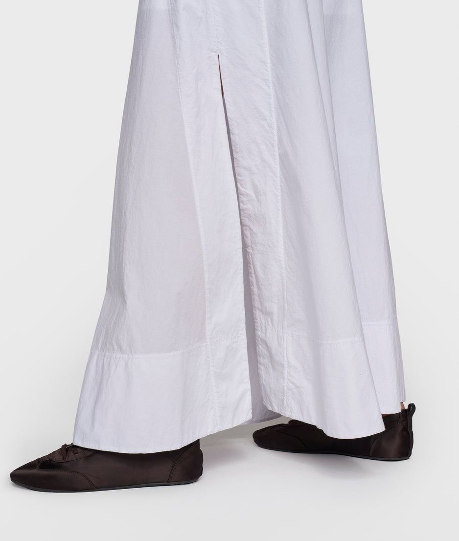 skirt poplin | white