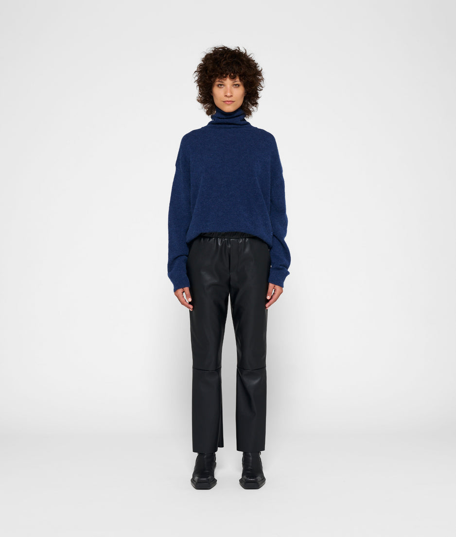 turtleneck sweater knit | electric blue
