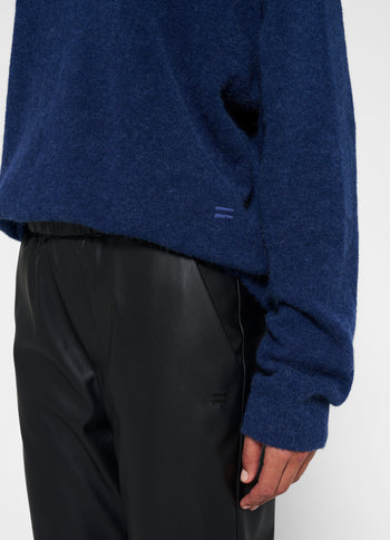 turtleneck sweater knit | electric blue