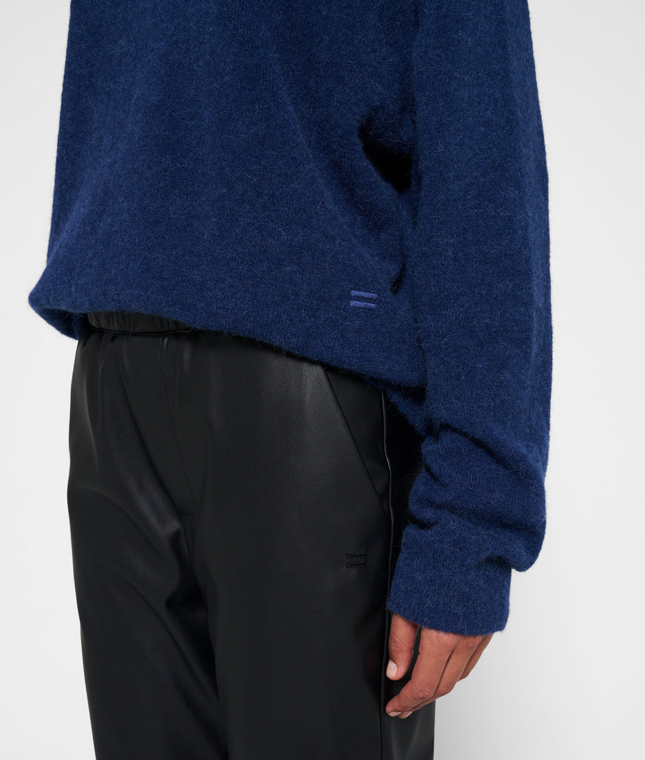 turtleneck sweater knit | electric blue