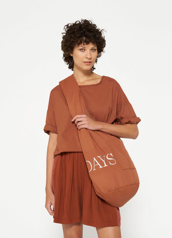 soft cross body bag | saddle brown