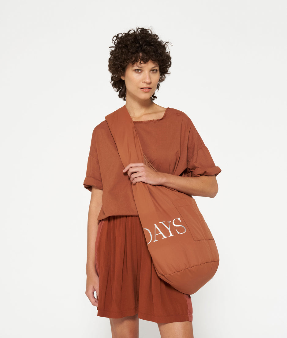 soft cross body bag | saddle brown