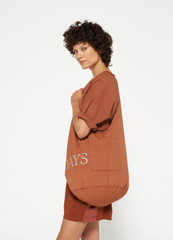 soft cross body bag | saddle brown