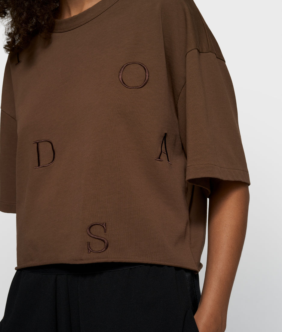 thick cotton tee 10DAYS | dark truffle