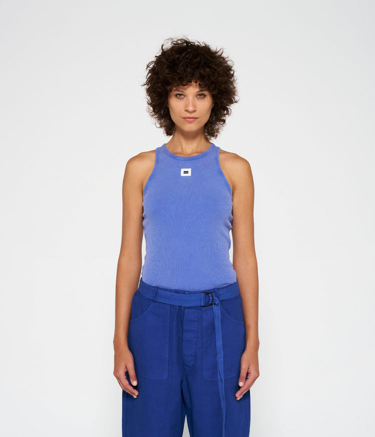 tank top rib | electric blue