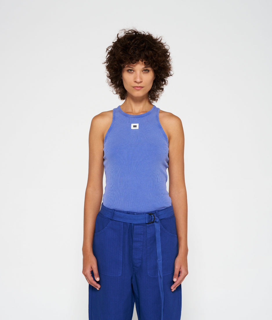tank top rib | electric blue