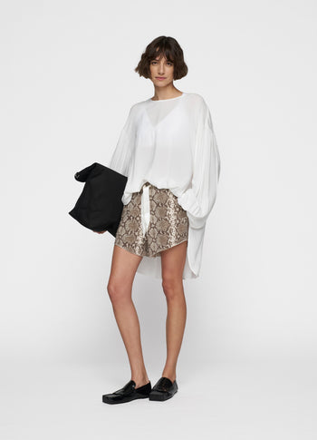puffy blouse | ecru