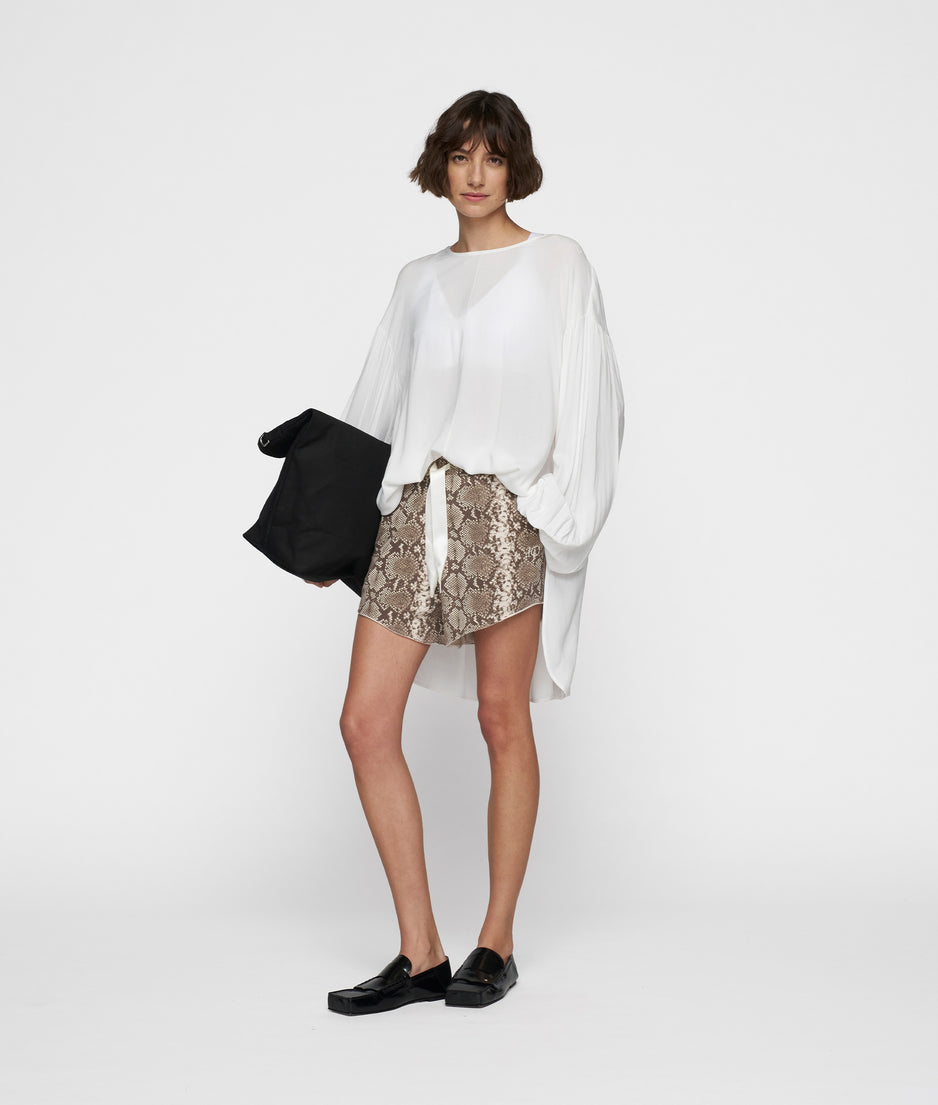 puffy blouse | ecru