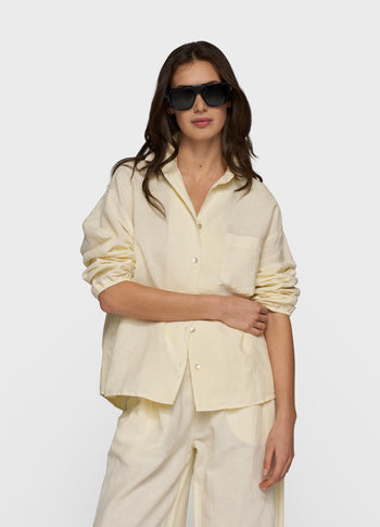 linen shirt | soft vanilla