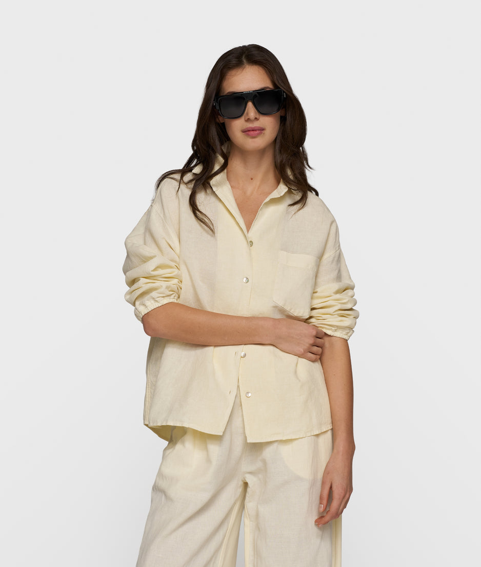 linen shirt | soft vanilla