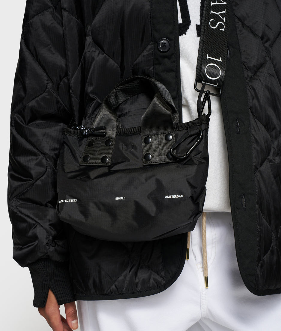 padded shopper small | black