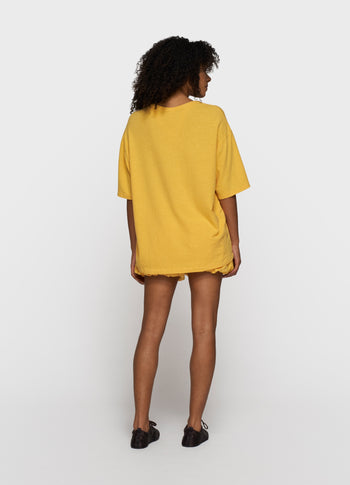 deep tee cotton linen | mango