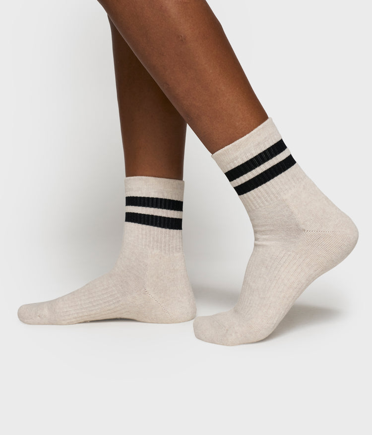socks 2 stripes | soft white melee