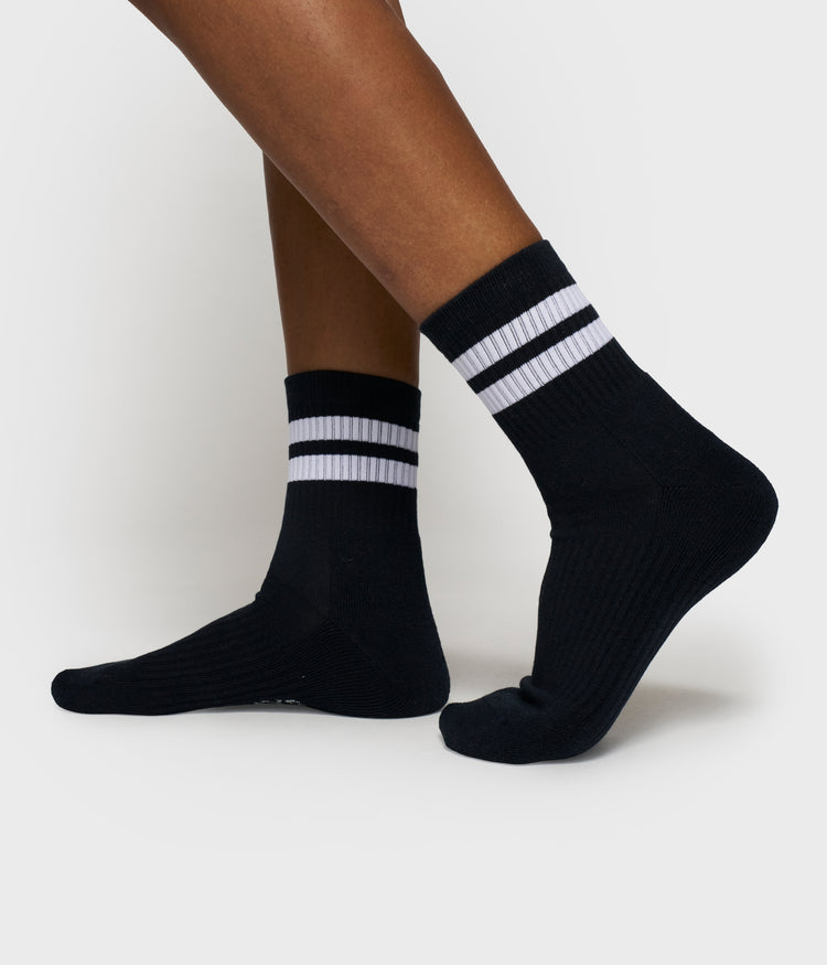 socks 2 stripes | dark navy