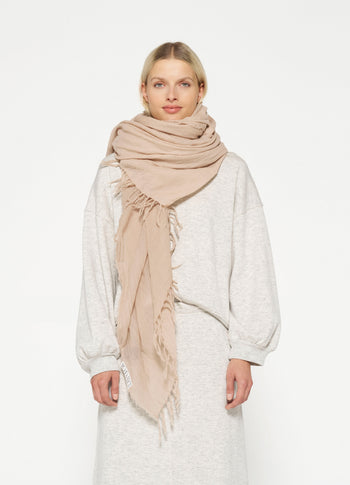 wool scarf | sepia sand