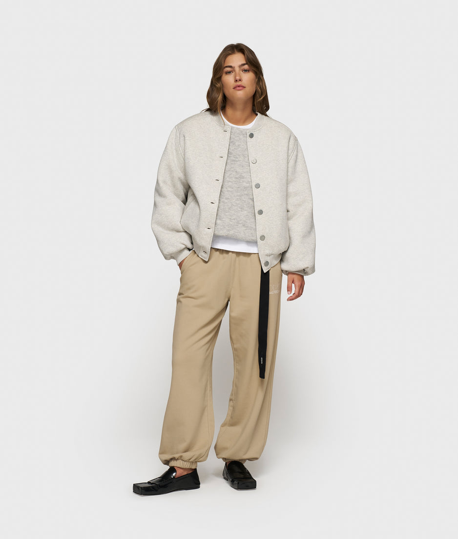 baseball bomber jacket 10 | white grey melee