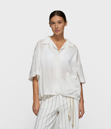 oversized blouse jacket | ecru