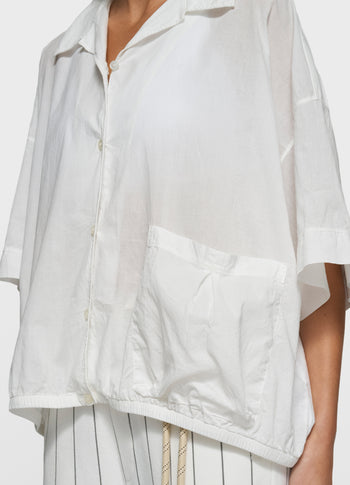 oversized blouse jacket | ecru