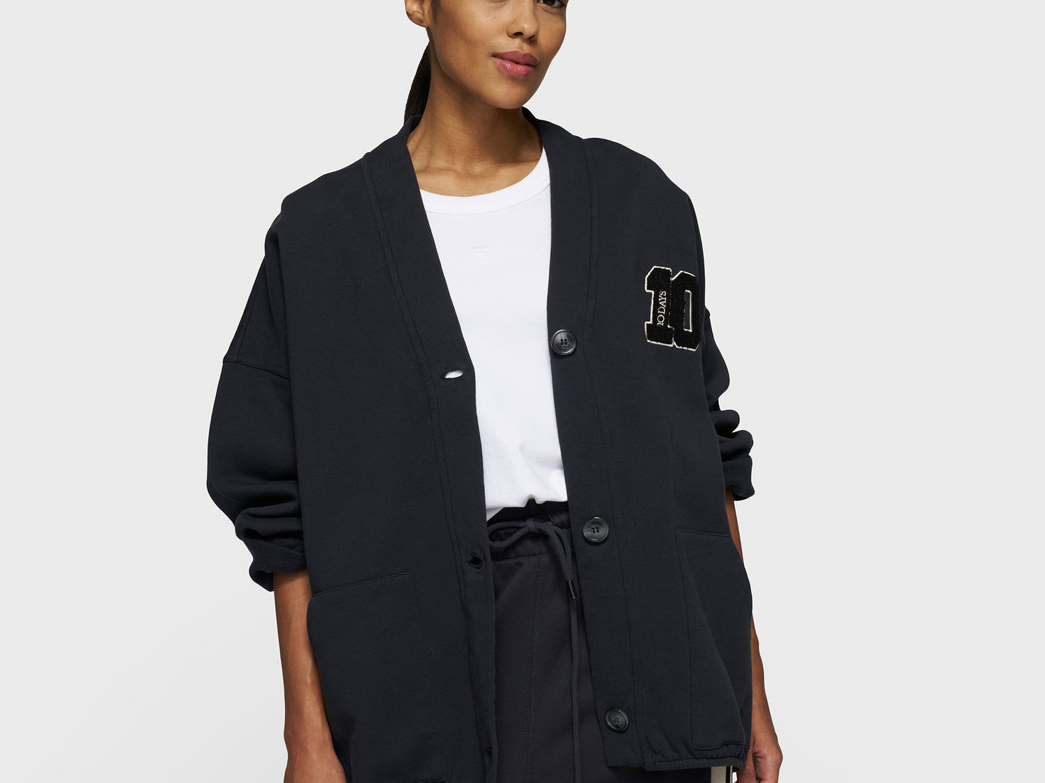 baseball cardigan 10 | dark navy
