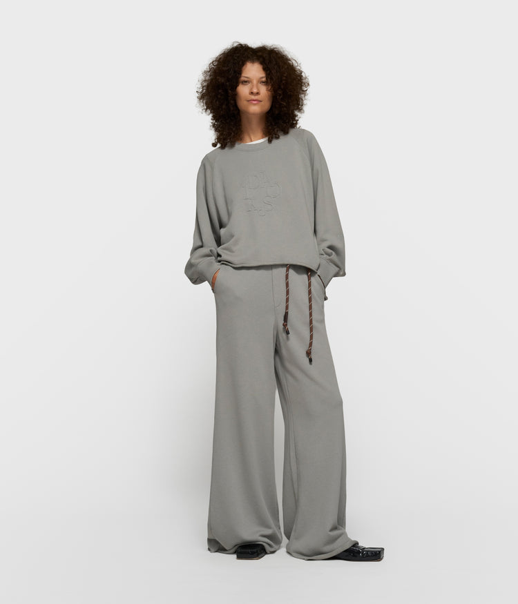 wide jogger | light graphite