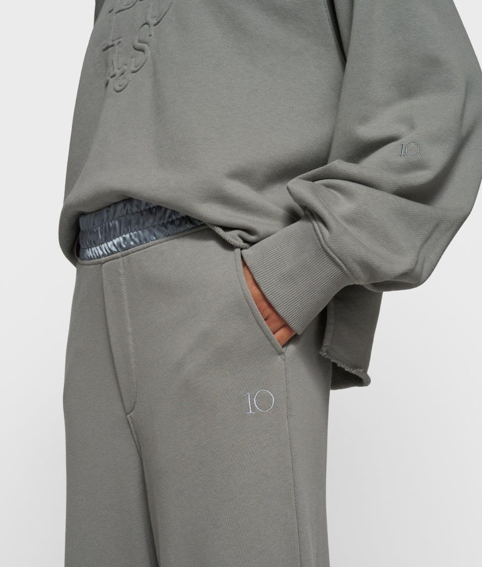 wide jogger | light graphite