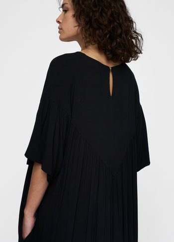 puffy dress | black