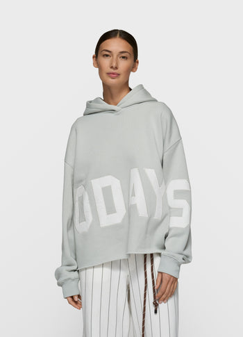 statement logo hoodie | clean blue