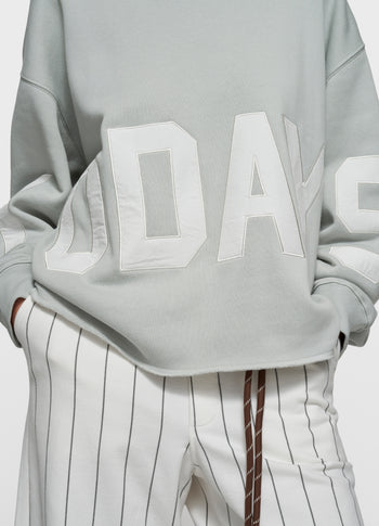 statement logo hoodie | clean blue