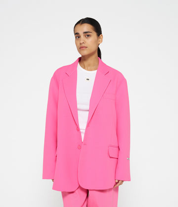 the power blazer | bright pink