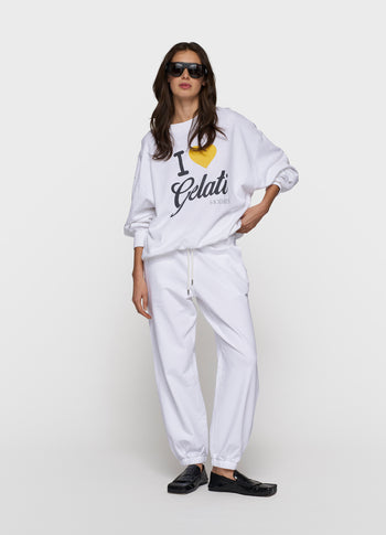 gelati bar jogger | white