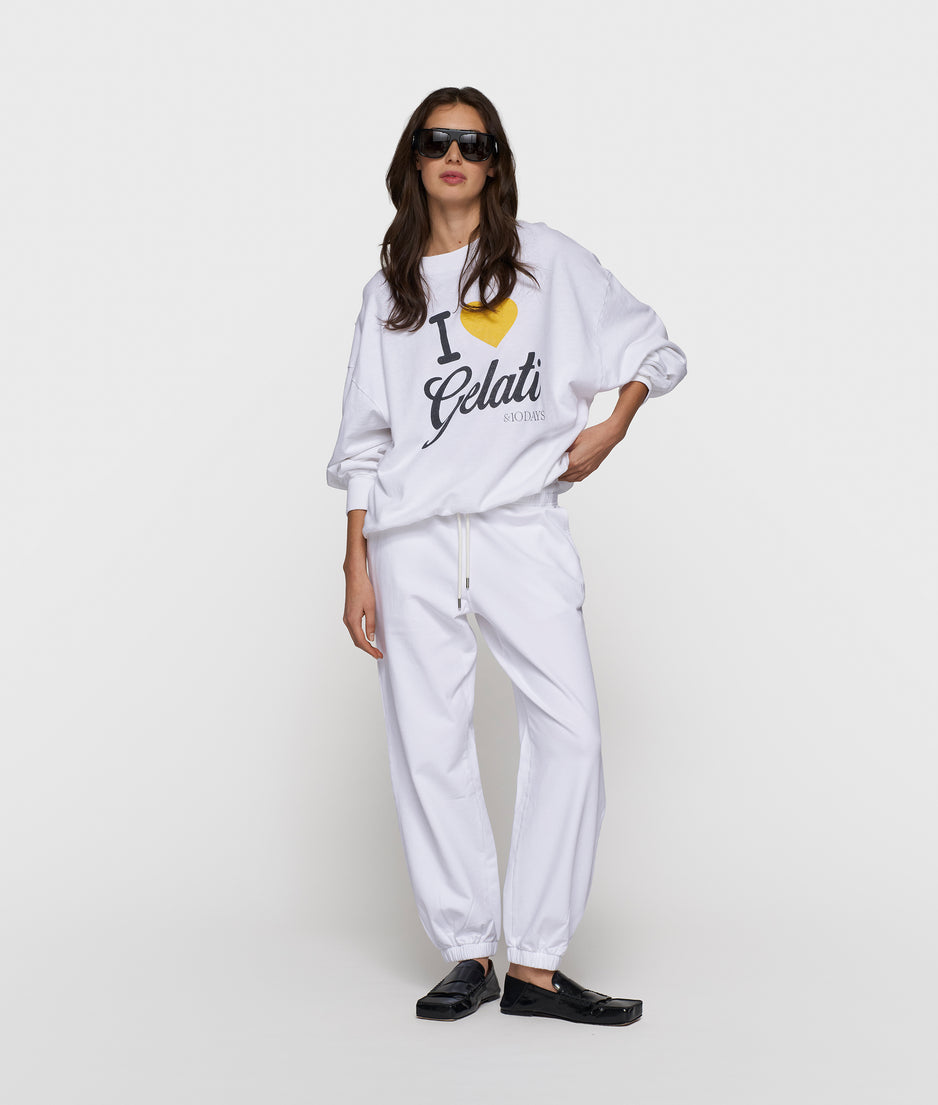gelati bar jogger | white