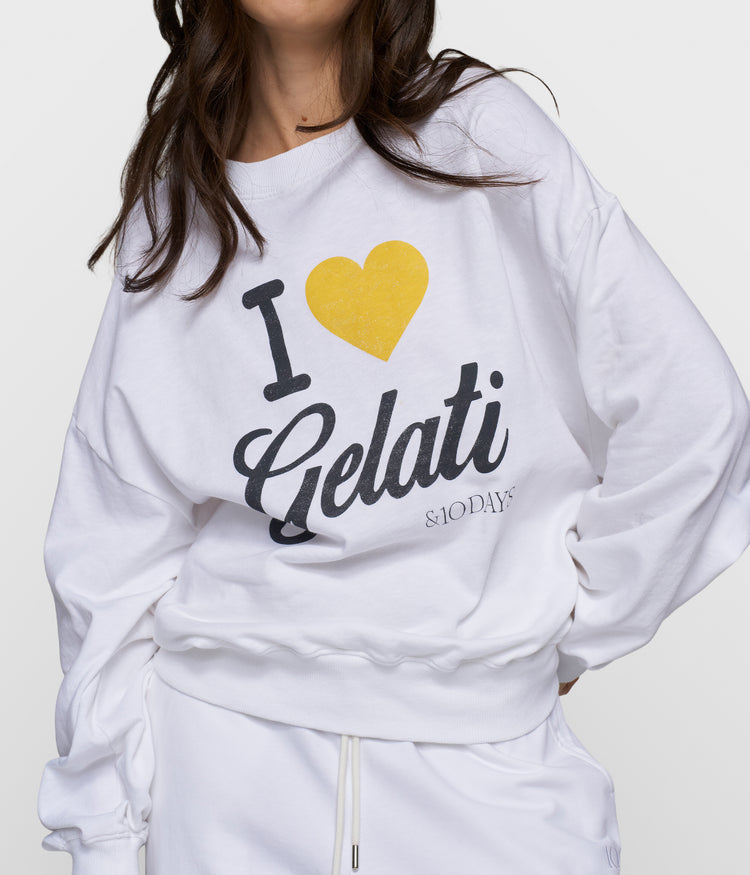 gelati sweater | white