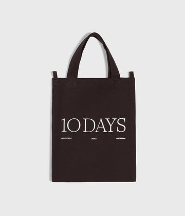 canvas 10DAYS mini shopper | chocolate