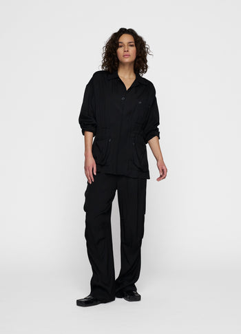 safari jacket | black