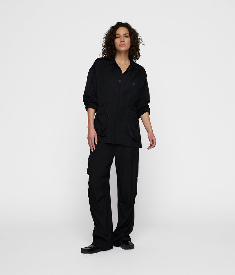 safari jacket | black
