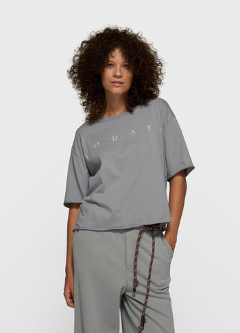 short sleeve tee logo | light graphite