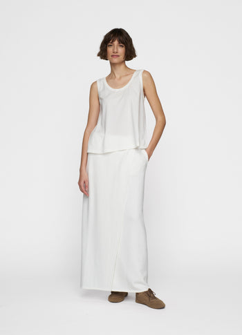 wrap skirt | ecru